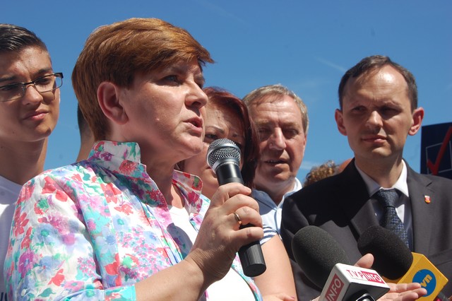 Beata Szydło na wałach