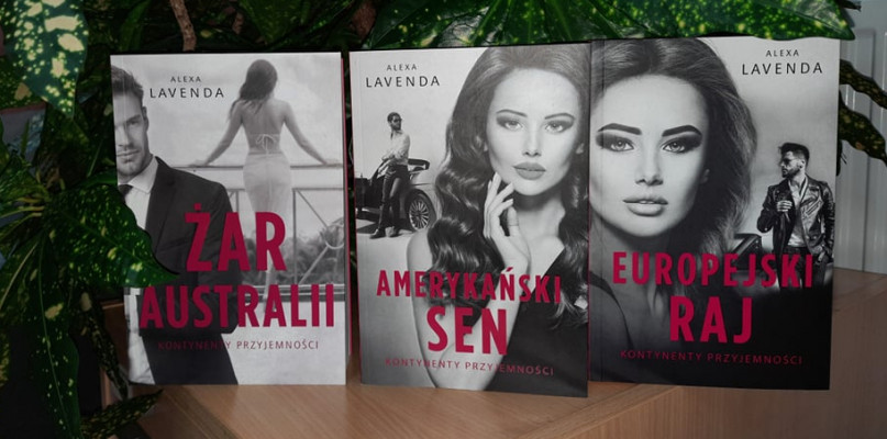 Książki Aleksy Lavendy z serii "Kontynenty przyjemności"