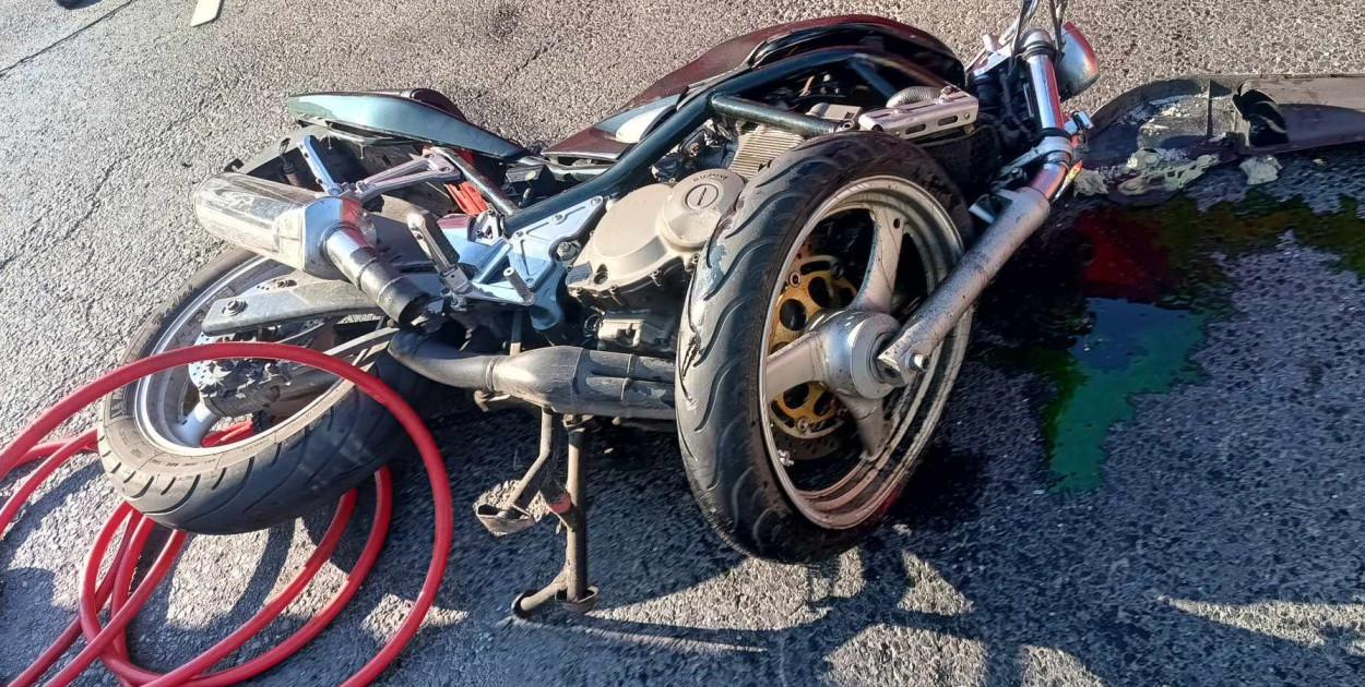 Motocyklista zginął na miejscu
