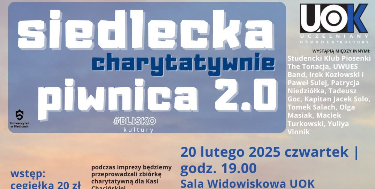 Siedlecka Piwnica 2.0 - muzyka i pomoc w jednym