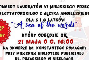 Koncert laureatów Przeglądu Recytatorskiego 'A sea of the words'-44945