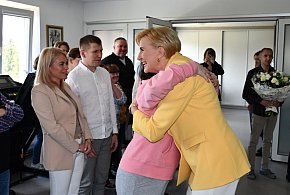 Pierwsza Dama z wizytą w Warsztacie Terapii Zajęciowej-50115
