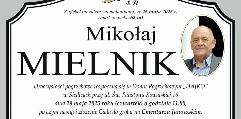 Siedlce: Nie żyje pan Mikołaj. Walczył o bezpieczną przyszłość dla swojego syna - 50496