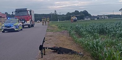 Niebezpieczna jazda na jednej hulajnodze. Dwóch nastolatków ciężko rannych-50951