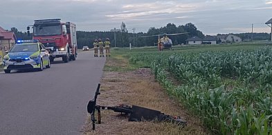 Groźny upadek na hulajnodze. Śmigłowiec LPR -50951