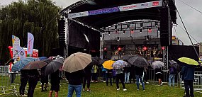 Ulewa zaskoczyła organizatorów Dni Siedlec. Można było 