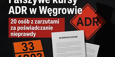 Fałszywe kursy ADR w Węgrowie. 20 osób z zarzutami-52632