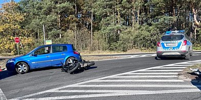 Wypadek w Wildze. Motocyklista trafił do szpitala-52662