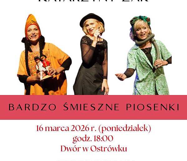 Muzyczno-aktorski wieczór pełen uśmiechu w Dworze w Ostrówku