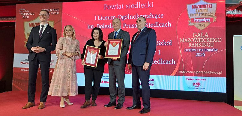 Siedlecki „Prus” najlepszy wśród liceów w powiecie siedleckim