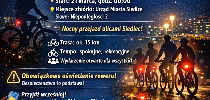 Nocny Prolog Rowerowej Stolicy w Siedlcach