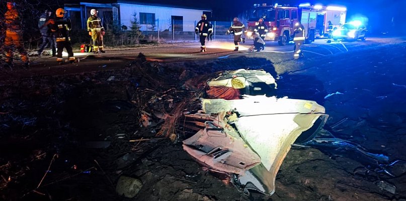 Tragiczny wypadek w Pieńkach. Nie żyje 32-letni kierowca