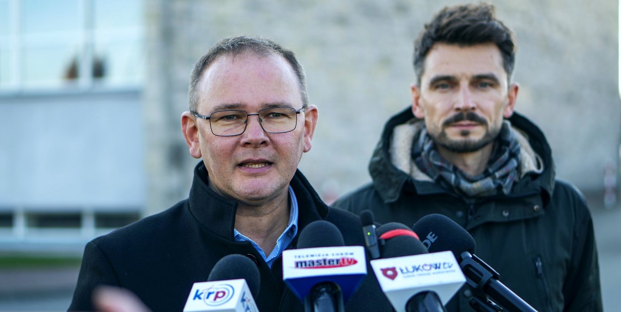 Burmistrz Płudowski i dyrektor Smyk. Fot. UM Łuków