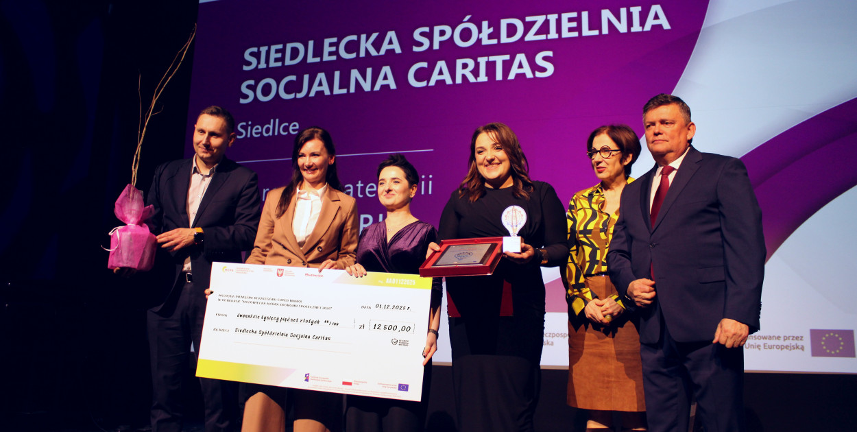 Przedstawiciele Siedleckiej Spółdzielni Socjalnej Caritas  