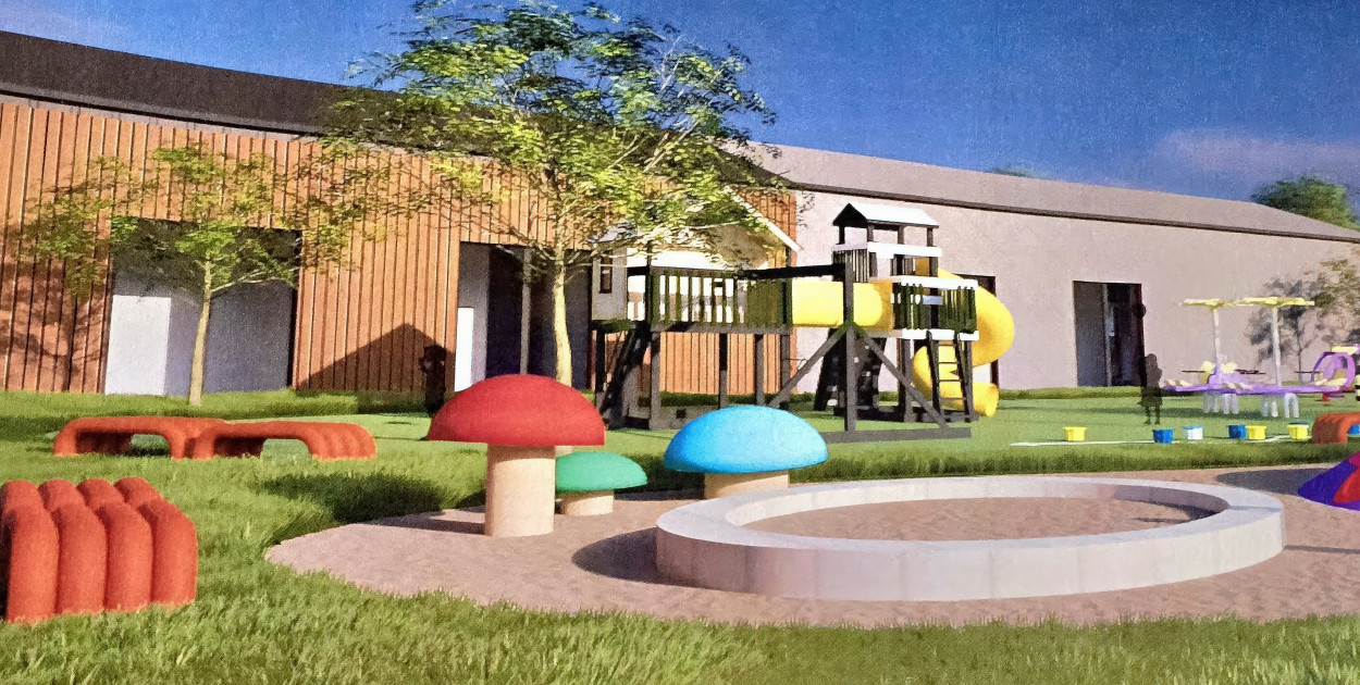 W przedszkolu i żłobku w Stoku Lackim-Folwarku znajdzie się miejsce dla ponad 300 dzieci. Fot. UG Siedlce