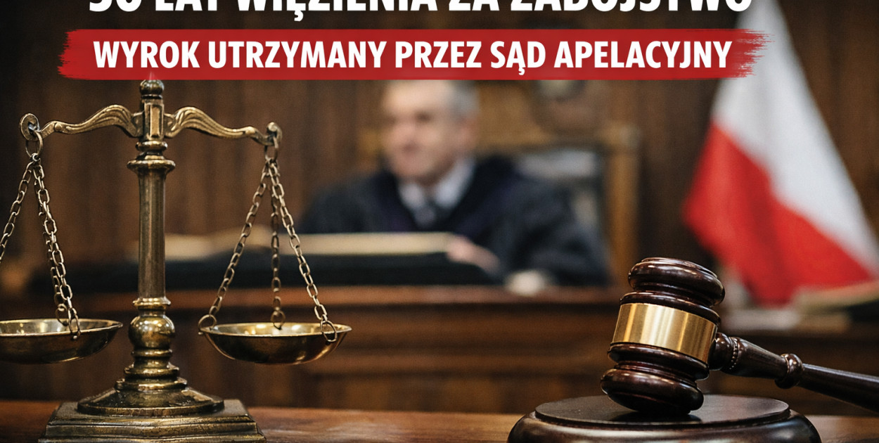 30 lat więzienia za zabójstwo w Siedlcach. Sąd Apelacyjny utrzymał wyrok