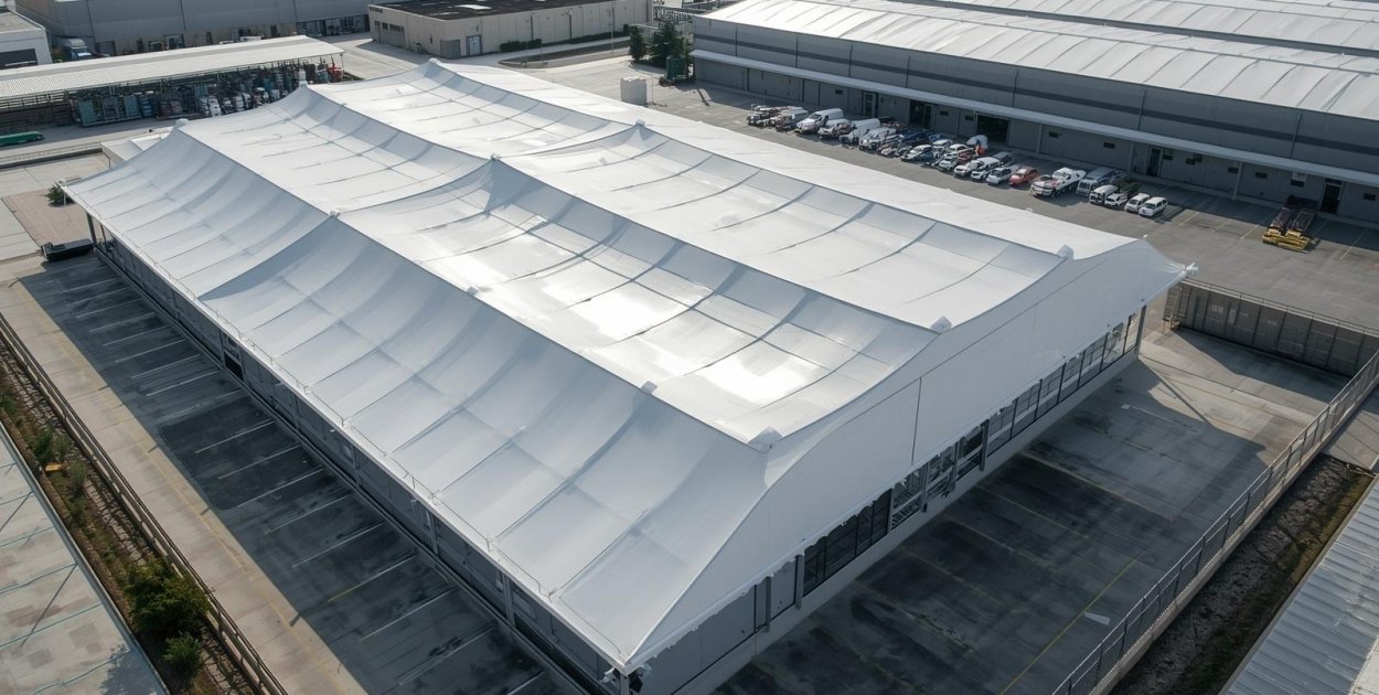 Całoroczne namioty magazynowe – kiedy sprawdzą się lepiej niż hala murowana